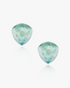 Jade Prism Earrings Hetian Nephrite The Facets Sky Blue Frost Blue  