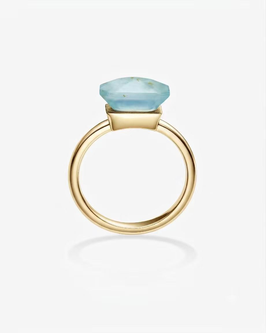 Gold Hetian Nephrite Jade Ring The Facets Classic